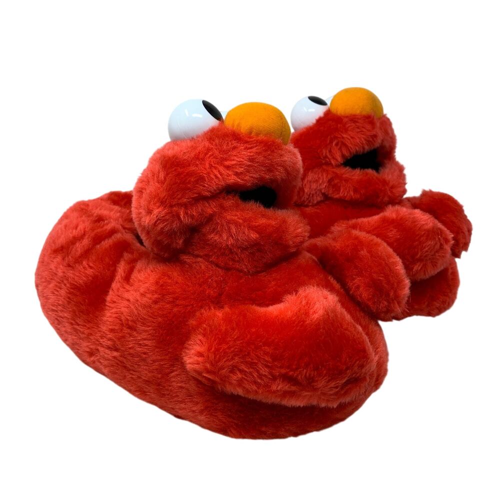 Sesame Street Elmo Plush Character Slippers Adult Red Novelty House Shoes 9-10